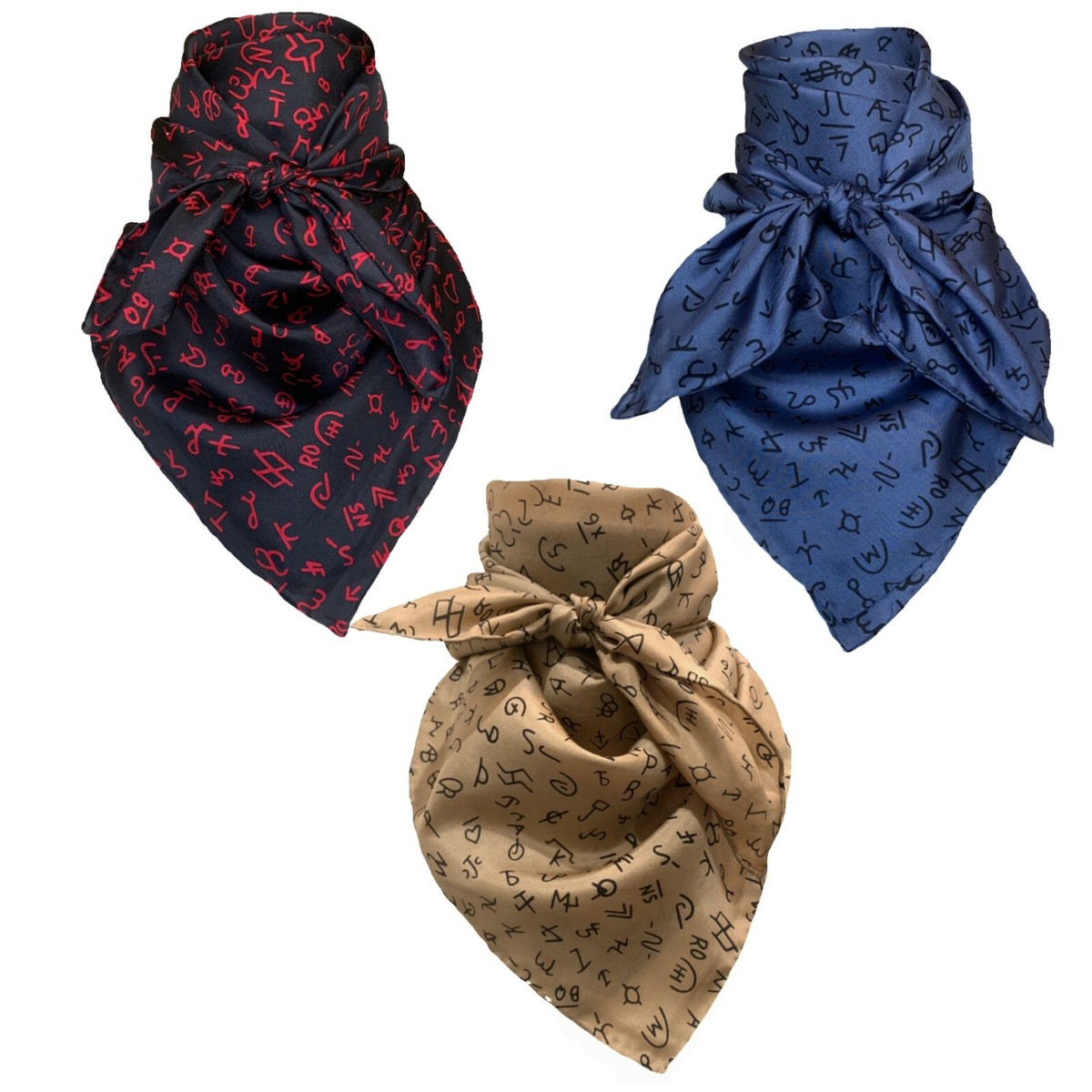 Wild Rag Wyoming Traders Cowboy Brands 20,34,42 Inch Silk Scarf