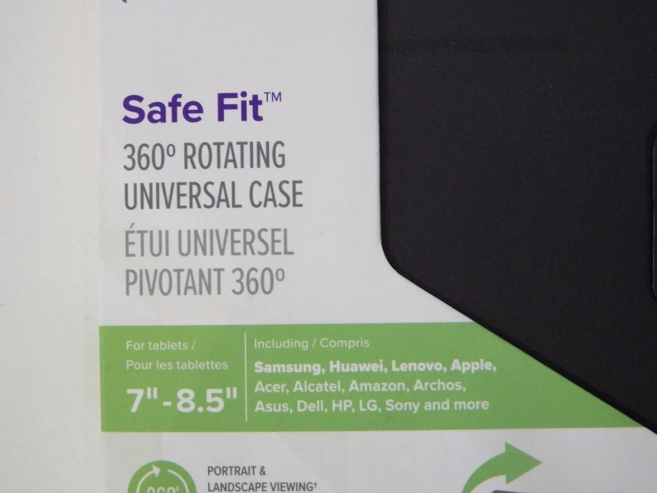 Targus Universal Safe Fit 360° Tablet Case (Fits Any 7-8.5 inch Tablet) - Black - Image 3 of 4