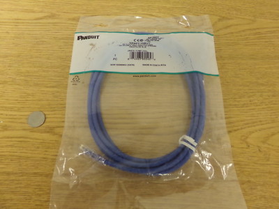 NEW Panduit NK6PC10BUY Cat 6 UTP RJ45 10' Blue Patch Cord  *FREE SHIPPING*