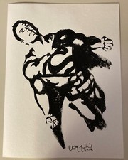 SUPERMAN DC COMICS 9x12 Original Acrylic Painting by Chris McJunkin Art