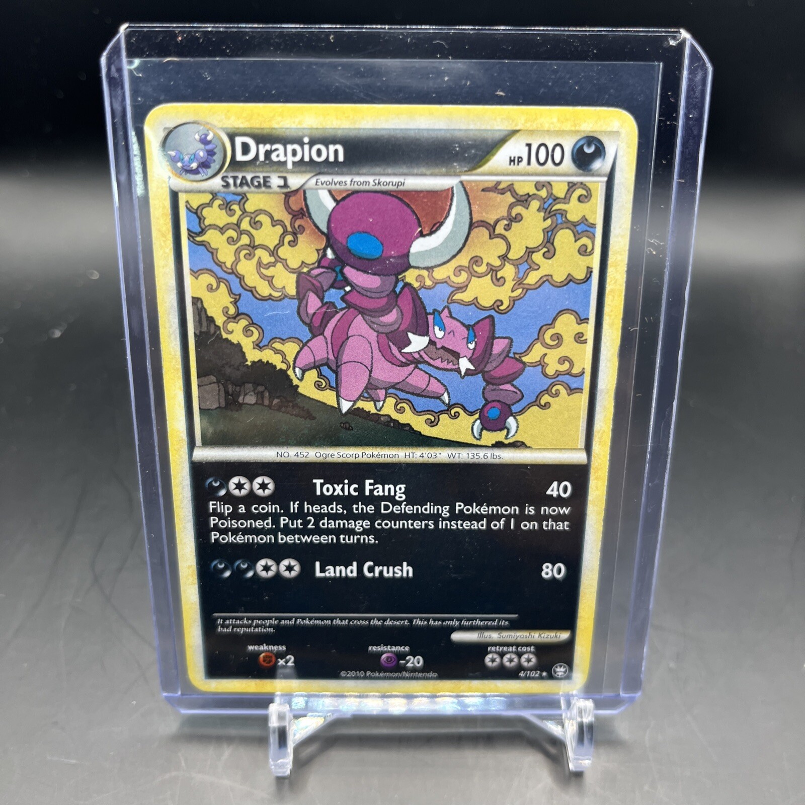 Pokemon Drapion 4/102 HS Triumphant Holo Rare TCG eBay