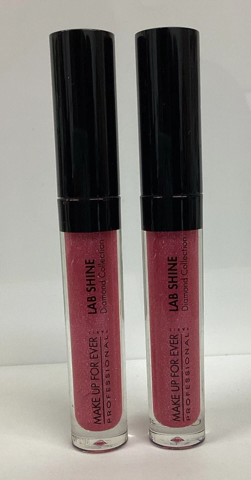 Make Up For Ever LOT OF 2 Lab Shine Diamond Collection D4 Lip Gloss .09oz NOBOX - Image 2 of 4