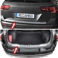 Ladekantenschutz Edelstahl Innen + AußEn Chrom Passend FüR VW Tiguan II Ab 2016>