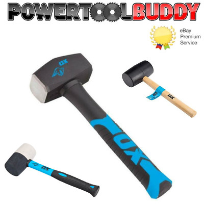 Ox Tools Trade Club Hammer 2,5 Pfund oder 4 Pfund - Gummischlägel 16 Unzen 24 Unzen 32 Unzen