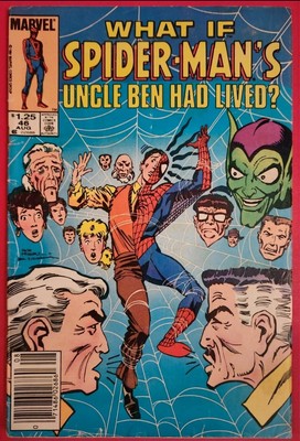 Seltene 1,25 $ Variante Spider-Man Was wäre wenn #46 Onkel Ben gelebt hätte? (1984) Marvel