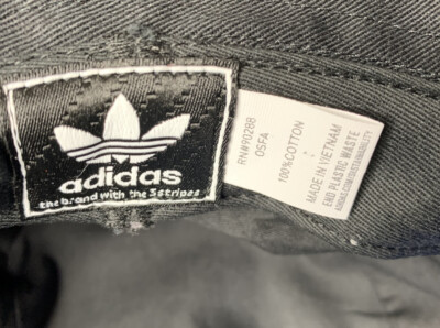 Adidas Originals Mens Unisex Black Americana Trefoil Bucket Hat