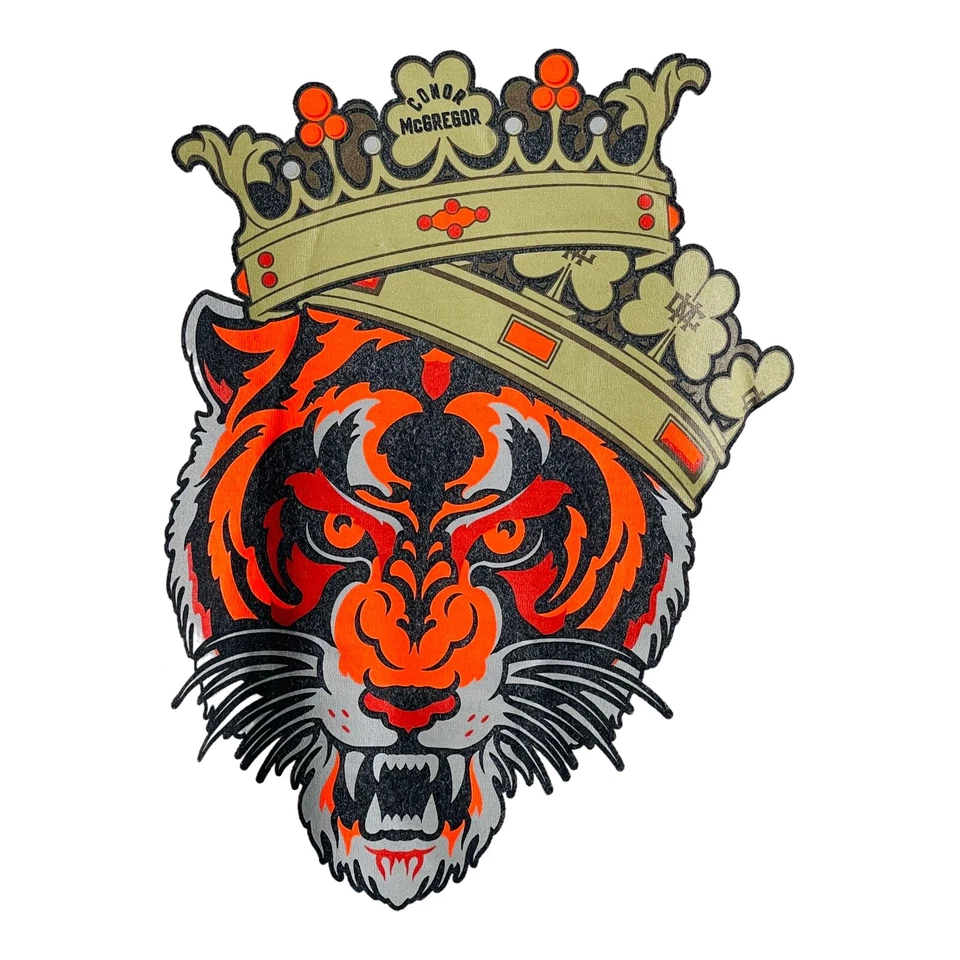 Camisa gris Connor McGregor UFC Reebok para mujer cuello en V corona de tigre talla XL Foto 4 de 4