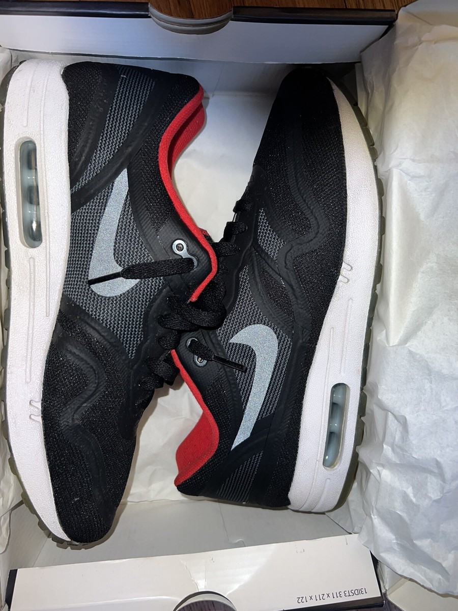 Size 10.5 Nike Air Max 1 Nike Id Black And Red | eBay display picture 1