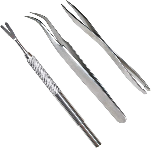 3 Pack Tick Remover Tool Set Stainless Steel Tick Remover Kit for Cats and Dogs - 第 1/6 張圖片