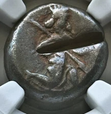Achaemenid Empire AR Siglos 5th Century BC NGC F