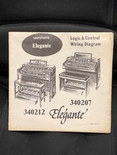 Hammond Logic  Control Wiring Diagram Elegante 340207 - 340212. USED