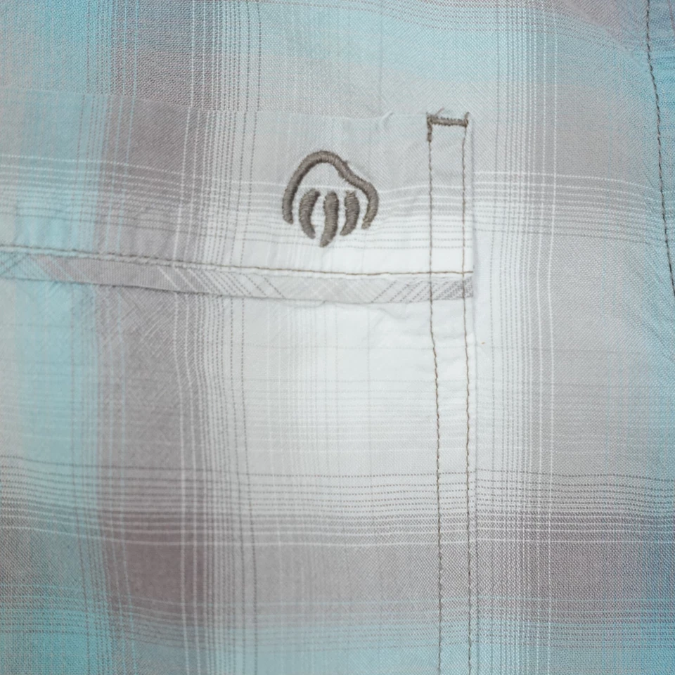 Camisa con botones Wolverine para hombre 2XL a cuadros manga corta mezcla de algodón Foto 4 de 4