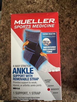 Mueller Sports Medicine Ankle Support with Removable Strap Medium/Large NIB