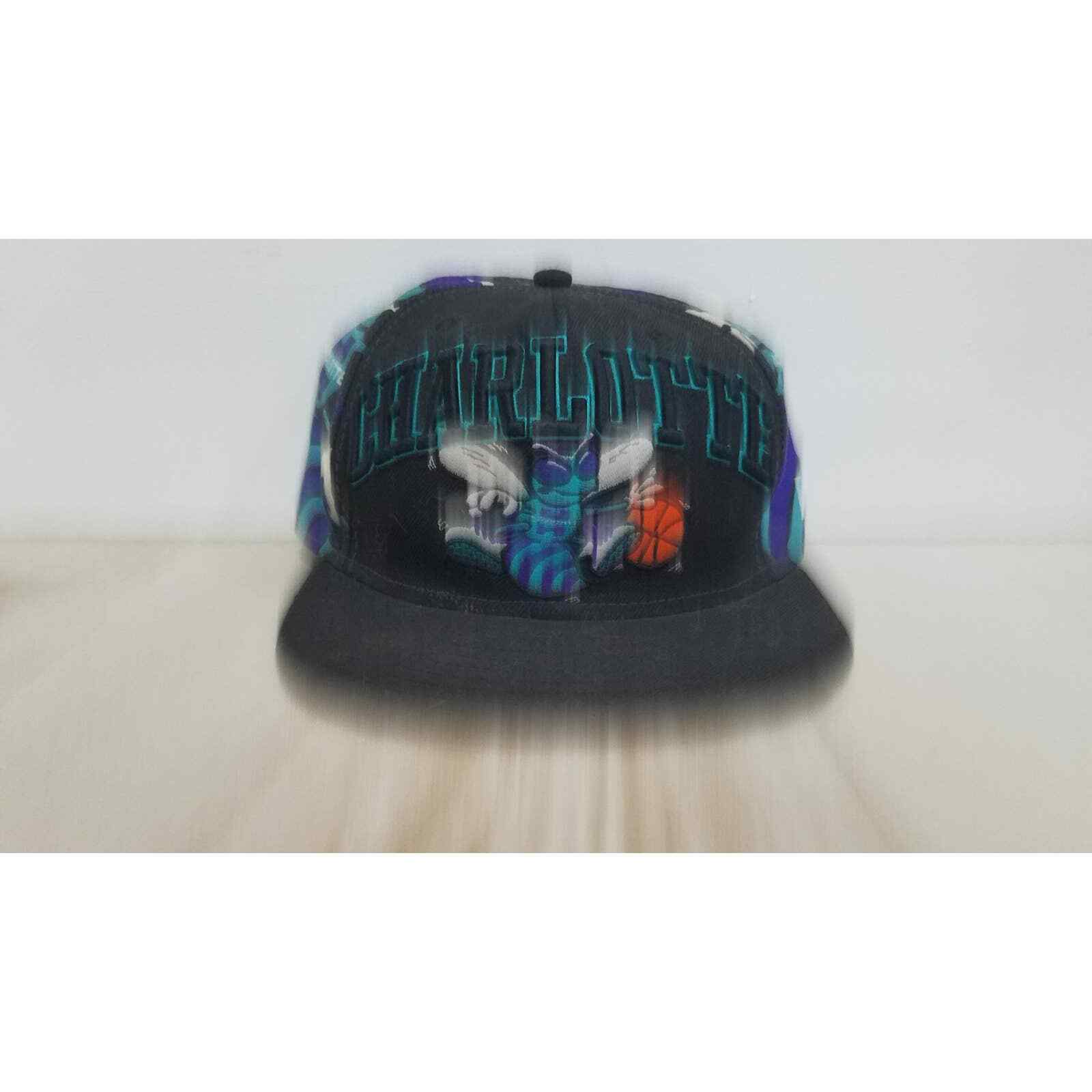 Vintage Charlotte Hornets NBA fitted hat cap New … - image 1