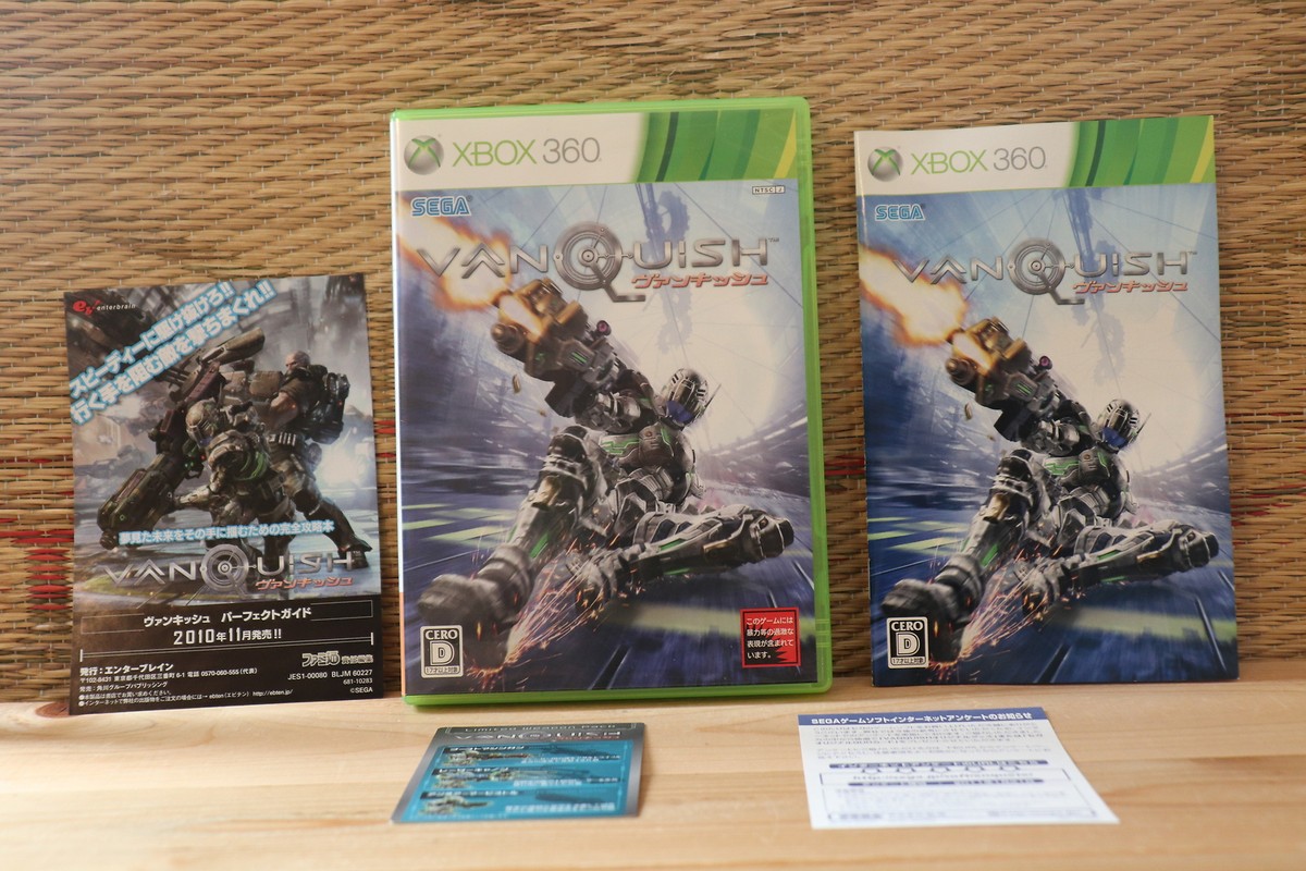 VANQUISH Complete Set w/SP card Japan Xbox 360 XB360 Very