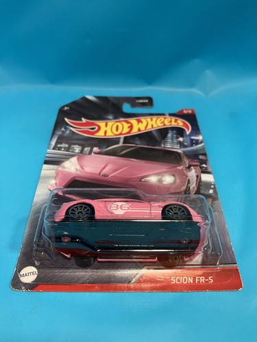 Hot Wheels HW Cult Racers SCION FR-S Pink w Gray 10 Spokes Carded - Picture 6 of 7