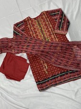 Pakistani Little girls embroidery lawn Kameez shalwar size 32 7 years