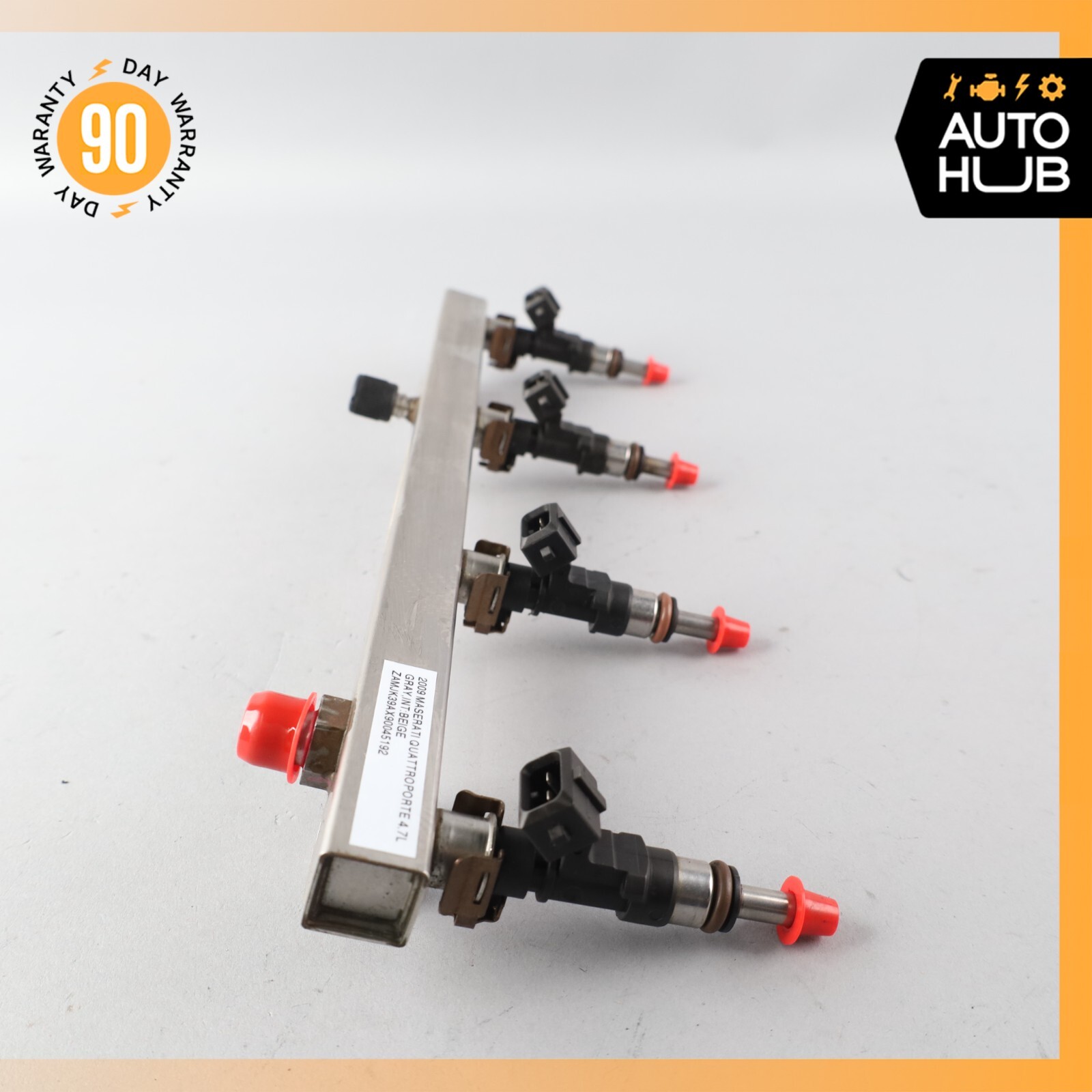 Maserati Quattroporte Fuel Injection Rail Line w/ Injectors Left Side OEM 50k