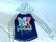 Niñas My Little Pony Sudadera con Capucha Niños Talla 6/6x Rainbow Dash NUEVA Sudadera Azul