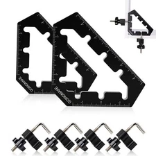 GOINGMAKE Corner Clamps for Woodworking Tools 45 and 90 Degree Clamps Aluminu...