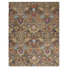 SAFAVIEH Blossom BLM402B Handmade Green / Multi Rug