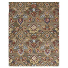 SAFAVIEH Blossom BLM402B Handmade Green / Multi Rug