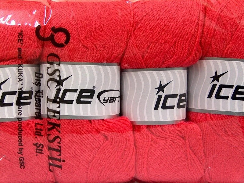 Lote de 4 Hilos de Oro Merino Lana Fina 4x100g Salmón Foto 4 de 4