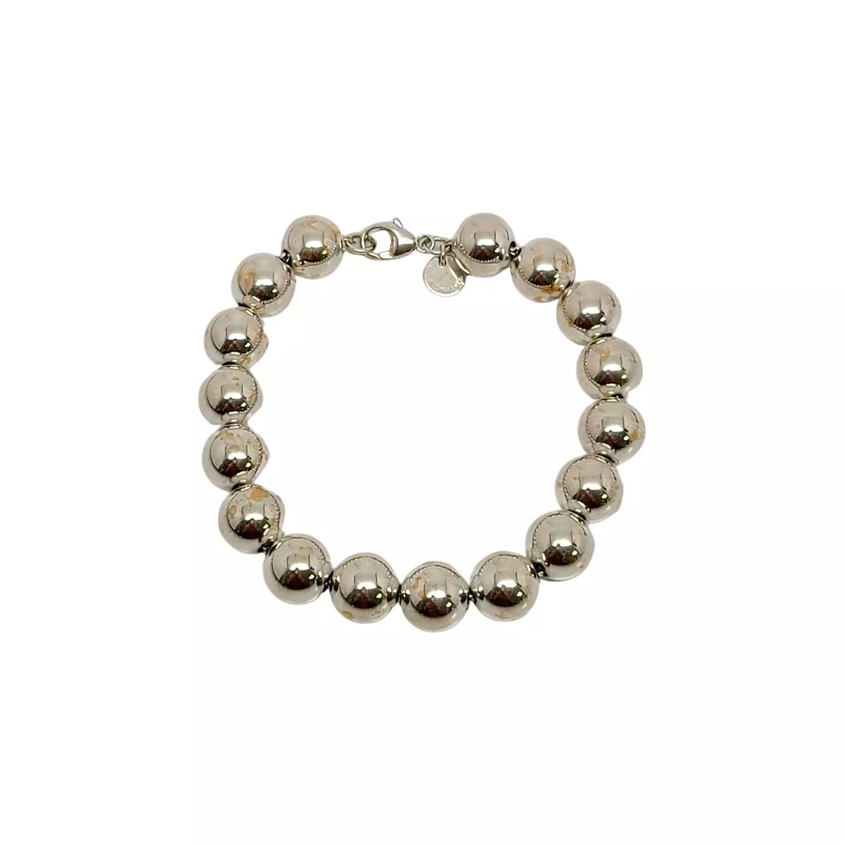 Sterling silver ball bracelet on sale 10mm