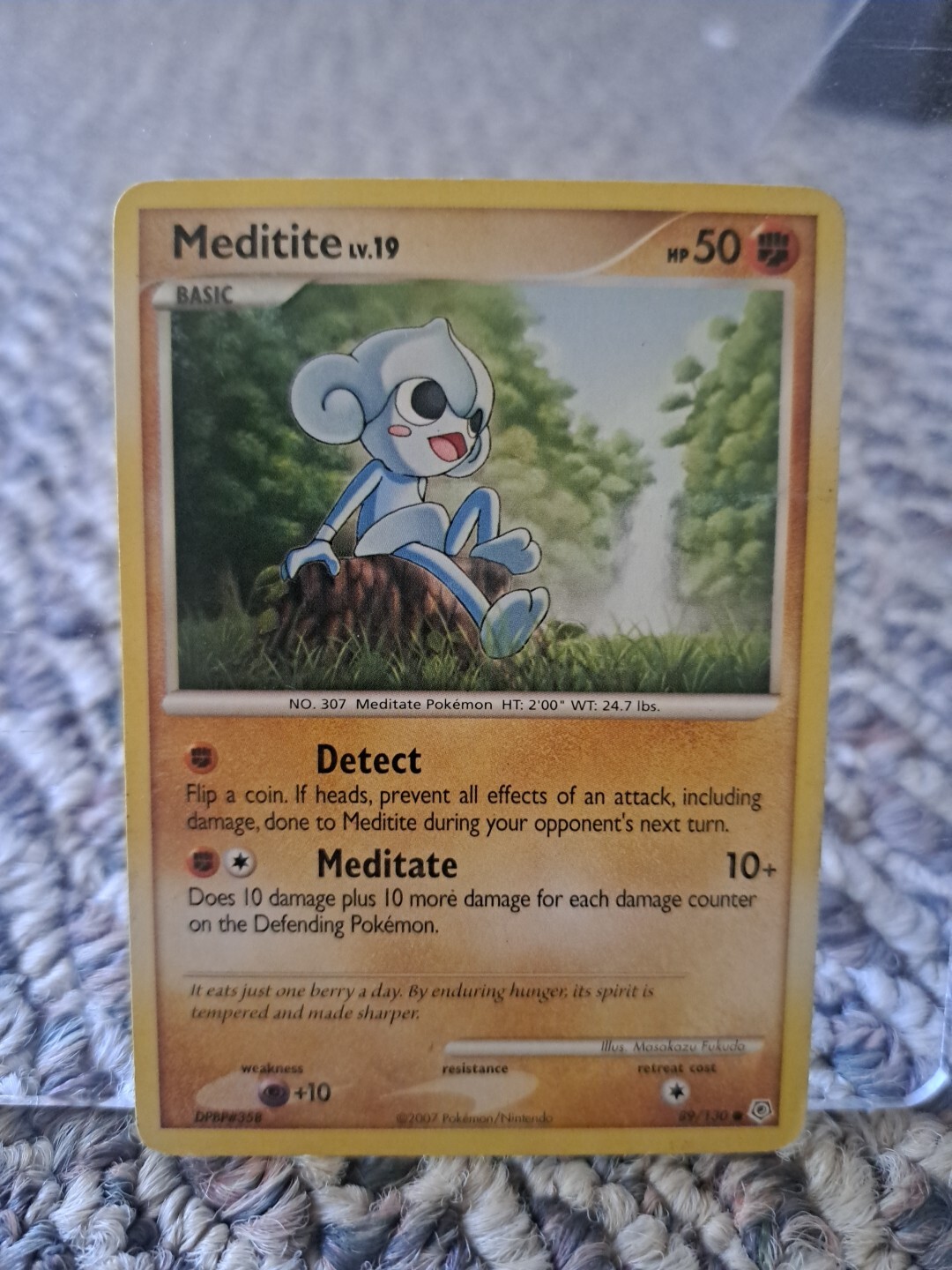 Meditite 89/130 Diamond & Pearl Base Set Regular Common Pokémon Card TCG