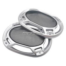 2pcs 6"x9" 6x9 inch Speaker Cover Car Woofer Decorative Circle Metal Mesh Grille