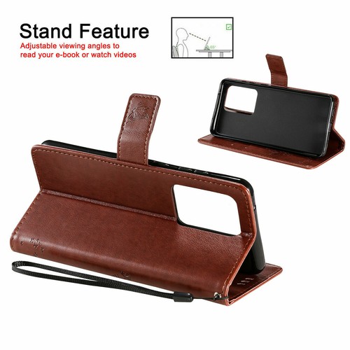 For iPhone 13 12 11 Pro Max SE Case Leather Wallet Flip Stand Phone Cover - Picture 58 of 59