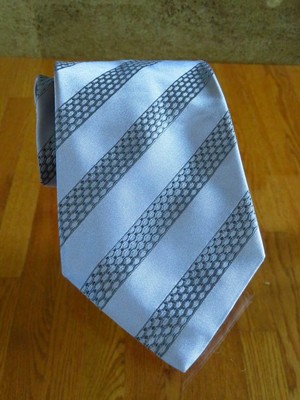 New NWT STEFANO RICCI Cornflower Blue Diagonal Silk Tie