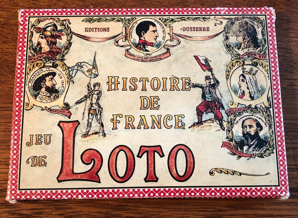 Jeu De Loto Histoire De France History Bingo Lotto Style Game