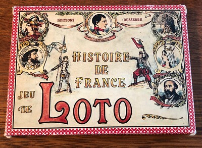 Jeu De Loto Ancien – Histoire De France – Incomplet – Boîte Abîmée – Pour Collection