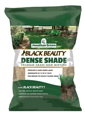 Jonathan Green (#10600) Black Beauty Dense Shade Grass Seed Mix, 3lb bag