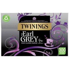 Twinings The Earl Grey Tea Light Refreshing Classic London Blend Pack 300 Bags 0.05 per strip