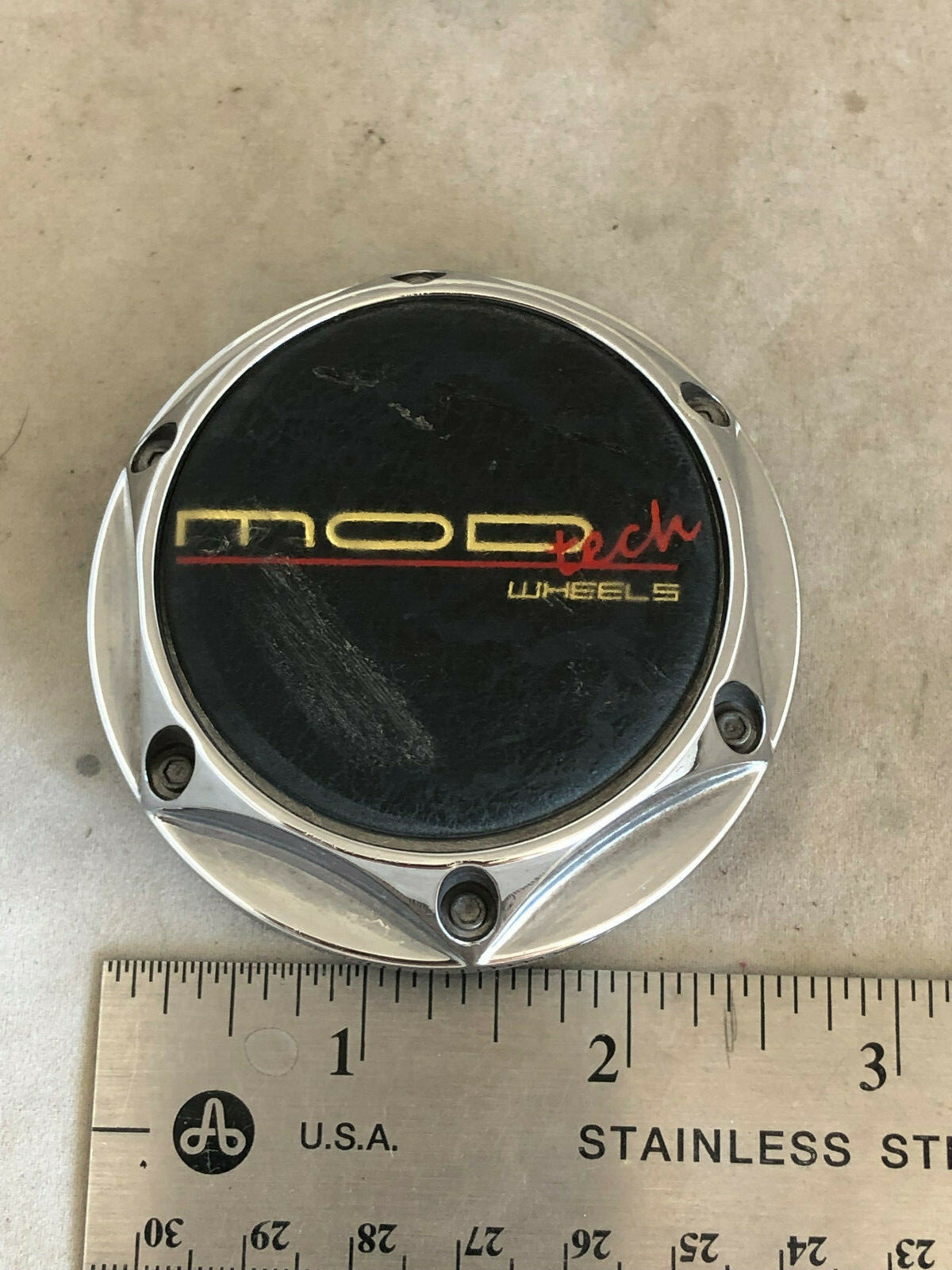 MOD Tech Custom Wheels Chrome Wheel Rim Hub Hubcap Dust Cover Center Cap C-005-image