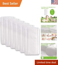 Cotton Cloth Diapers - 6 Count, Soft  Durable for Infants and Toddlers