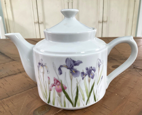 Vintage Tivoli Iris Teekanne - lila und rosa Iris in sehr gutem Zustand