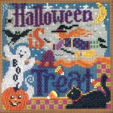 Halloween Is a Treat Beaded Kit Mill Hill 2012 Buttons  Beads Autumn