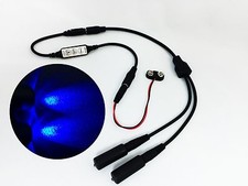 Micro Effects Light 2X blue LED  control flash blink strobe 9V prop MELKITB-4B