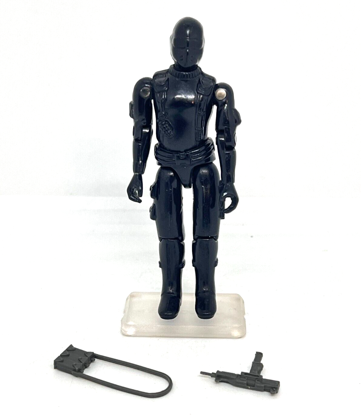 💥RARE 1982 GI JOE Straight Arm SNAKE EYES V1 100% complete Tight joints💥