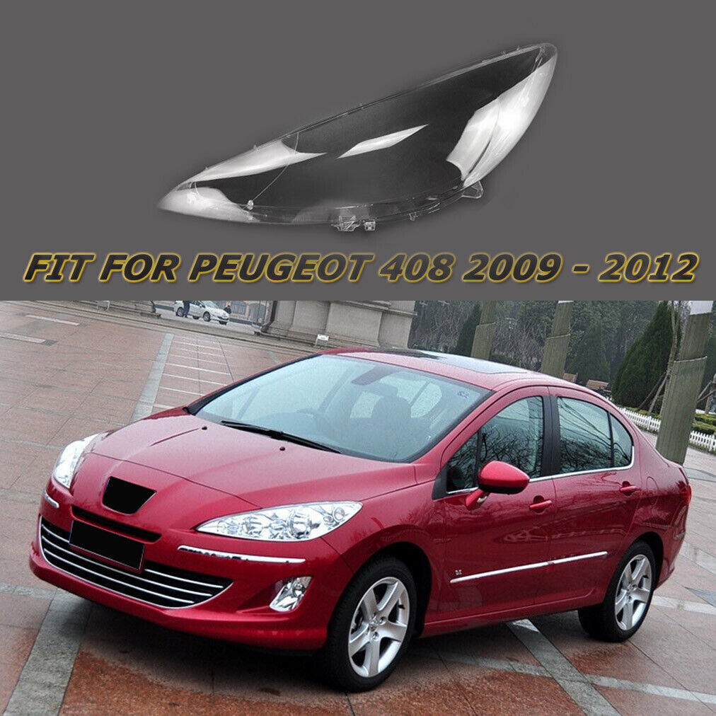 Peugeot 408 2009-2012 Left Headlight Lens Cover Replacement