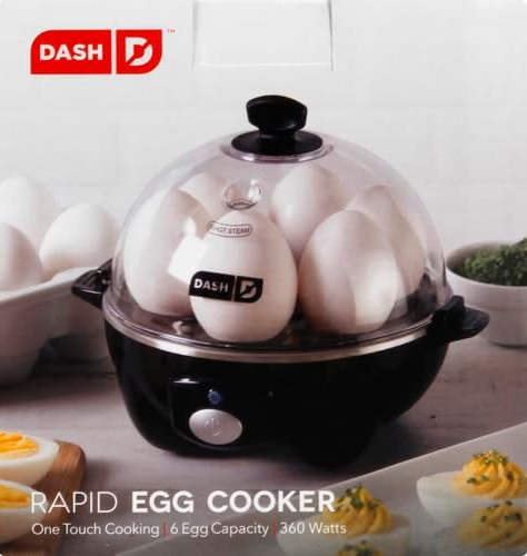 DASH Rapid Electric Egg Cooker 6 Egg Capacity for Perfect Hard Boiled Eggs