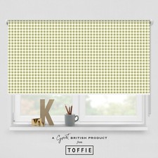 68- Gingham Checked Sandy Beach Roller Blind - Various sizes, blackout