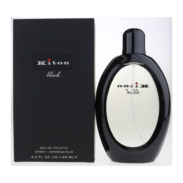 KITON BLACK Eau De Toilette Spray FOR MEN 4.2 Oz / 125 ml NEW ITEM IN