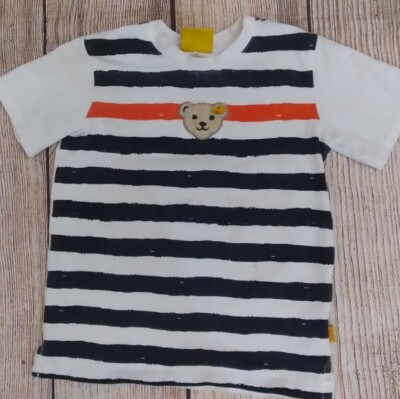 Steiff striped short sleeve bear tshirt sz 5