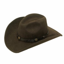 Twister Crushable Brown Felt Wool Cowboy Hat 7211002