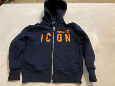 Dsquared2 Icon Boys zip Hoodie size 6Y