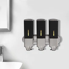 Bathroom Shower Soap shampoo conditioner dispenser organizer 3 bottle wall mount